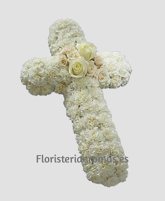 Cruz Funeraria Blanca